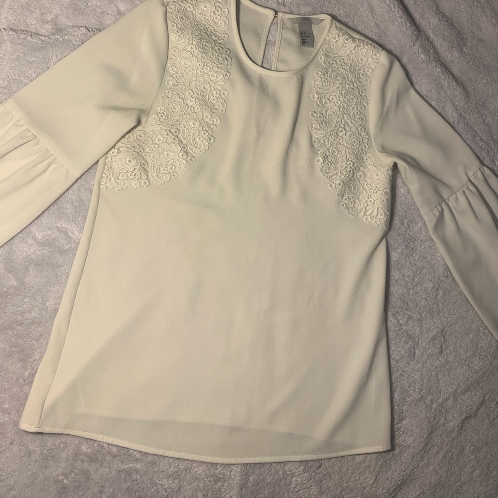 White Business Casual Blouse